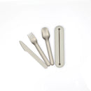 EKOBO Go Stainless Steel Cutlrey Trio with Silicone Case