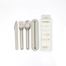 EKOBO Go Stainless Steel Cutlrey Trio with Silicone Case