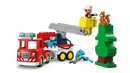 LEGO Fire Truck with Hose and Firefighter