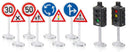 Siku Traffic Lights and Road Signs