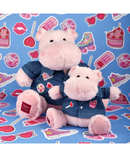 DOUDOU Histoire d'Ours HIPPO - Pink Mallow (rose) - Plush Toys (2 sizes)