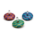 SVOORA Mini Retro Spinning Tin Top Groovy in 3 designs - Game of skills