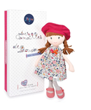 DOUDOU Jolijou Les Canailles rag doll - Floryne Green Flowers  - 36cm - Plush Toys