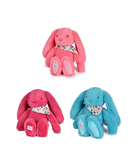 DOUDOU LAPIN FLEURETTE - Fuchsia - 25 cm (3 colours)