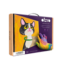 OKTO Clay Coloring by numbers with modeling clay Cat