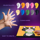 OKTO Clay Coloring by numbers with modeling clay Cat