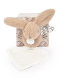 DOUDOU lapin Bleu - DOUDOU Rabbit plush toy with comforter - 16 cm