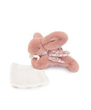 DOUDOU lapin Bleu - DOUDOU Rabbit plush toy with comforter - 16 cm
