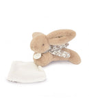 DOUDOU lapin Bleu - DOUDOU Rabbit plush toy with comforter - 16 cm