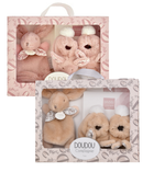 DOUDOU Rabbit Doudou - Gift box Slippers & Beige Doudou -15cm