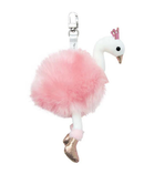 DOUDOU Histoire d'Ours Keychain Porte-cles Cygne Rose - 12cm