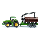 Siku John Deere 8430 Tractor with forestry trailer - Vehicles