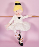 DOUDOU My Little Ballerina - Anais White Heart Cover - 35cm - Plush Toys