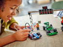 LEGO F1 Grid with VCARB & Sauber Race Cars