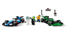 LEGO F1 Grid with VCARB & Sauber Race Cars