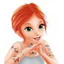BUKI France 75 wash-off tattoos - Glitter