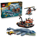LEGO Mosasaurus Dinosaur Boat Attack