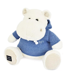 DOUDOU Histoire d'Ours L' HIPPO blanc avec sweat bleu jean - 45cm - Plush Toys
