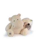 DOUDOU Histoire d'Ours L' HIPPO Giant Ecru Hippopotamus & its Plaid - 45cm - Plush Toys