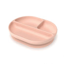 EKOBO Bambino Silicone Divided Plate with Suction Foot - Blush