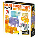 HEADU Giant Progressive Puzzle The Savannah - Educational game