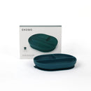 EKOBO Bambino Silicone Divided Plate with Suction Foot - Blue Abyss