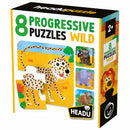 HEADU 8 Progressive Puzzles Wild - Educational game