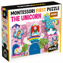 HEADU Montessori First Puzzle the Unicorn - Educational game