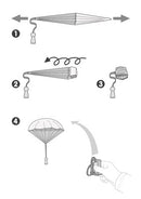 DJECO Parachutists Flying Heroes - Display 12 pcs