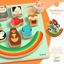 DJECO Puzz & Boom Rainbow - Wooden Puzzles