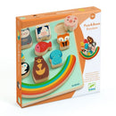DJECO Puzz & Boom Rainbow - Wooden Puzzles