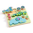 DJECO Puzz & Roll Bariolo - Wooden Puzzles
