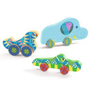 DJECO Puzz & Roll Bariolo - Wooden Puzzles