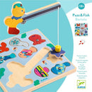 DJECO Puzz & Fish Bariolo - Wooden Puzzles