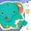 DJECO Puzzlo Elephant 14 pcs - FSC 100% - Wooden Puzzles