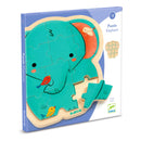 DJECO Puzzlo Elephant 14 pcs - FSC 100% - Wooden Puzzles