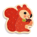 DJECO Puzzlo Nut - 16 pcs - FSC 100% - Wooden Puzzles