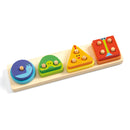 DJECO Wooden beads - 1234Basic - Early Years Toys