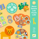 DJECO Wild animals - 5 games - Puzzle