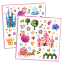 DJECO Princess Marguerite Paper Stickers