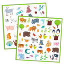 DJECO Animals Paper Stickers