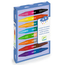 DJECO 8 double-end wax crayons - Stationary
