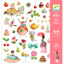 DJECO Princess Tea Party Paper Stickers