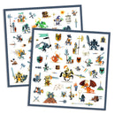 DJECO Knights Paper Stickers