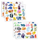 DJECO Coloured stickers mums and babies