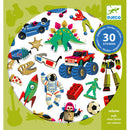 DJECO Retro Toys (30 stickers) - Stickers