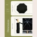 Original Duckhead Black Compact Duck Umbrella