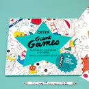 OMY Coloring Poster - Games + 5 Colours Pencil