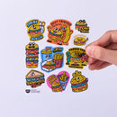 OMY FABULOUS STICKERS - BURGER
