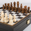 Manopoulos Classic Black design in Black replica wooden case